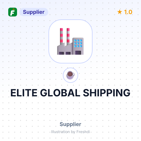 ELITE GLOBAL SHIPPING – summary card, no photo uploaded yet
