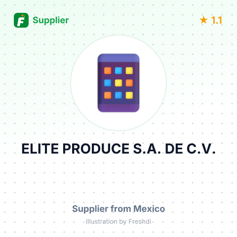 ELITE PRODUCE S.A. DE C.V. – summary card, no photo uploaded yet