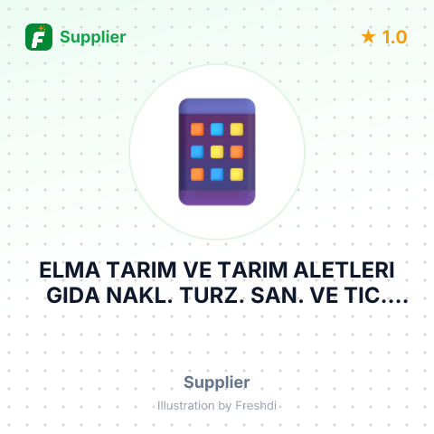 ELMA TARIM VE TARIM ALETLERI GIDA NAKL. TURZ. SAN. VE TIC. LTD – summary card, no photo uploaded yet