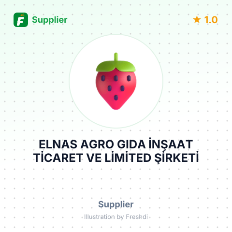 ELNAS AGRO GIDA İNŞAAT TİCARET VE LİMİTED ŞİRKETİ – summary card, no photo uploaded yet