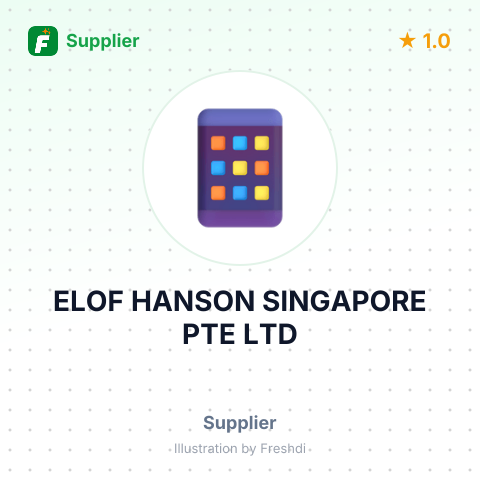 ELOF HANSON SINGAPORE PTE LTD – summary card, no photo uploaded yet