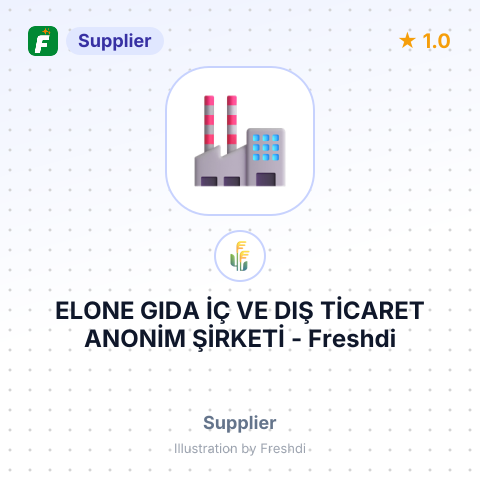 ELONE GIDA İÇ VE DIŞ TİCARET ANONİM ŞİRKETİ – summary card, no photo uploaded yet
