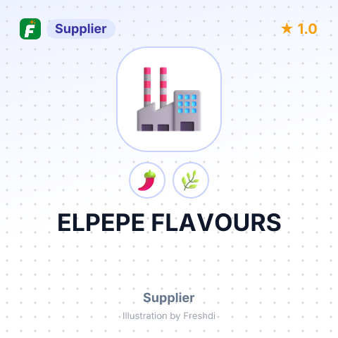 ELPEPE FLAVOURS – summary card, no photo uploaded yet