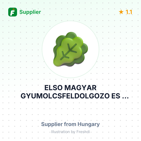 ELSO MAGYAR GYUMOLCSFELDOLGOZO ES GYUMOLCSLEGYARTO ZARTKORUEN MUKODO RESZVENYTARSASAG – summary card, no photo uploaded yet