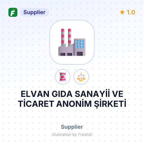 ELVAN GIDA SANAYİİ VE TİCARET ANONİM ŞİRKETİ – summary card, no photo uploaded yet