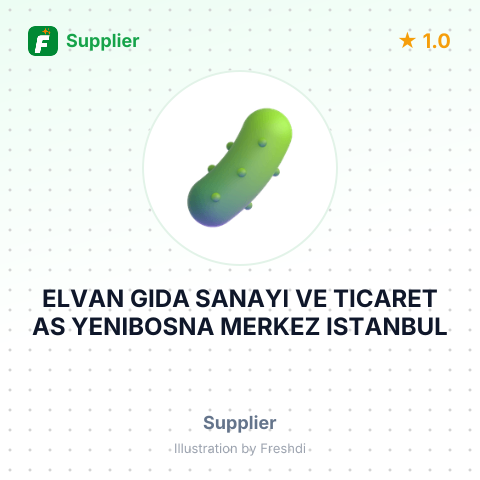 ELVAN GIDA SANAYI VE TICARET AS YENIBOSNA MERKEZ ISTANBUL – summary card, no photo uploaded yet