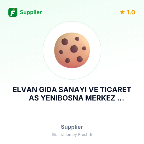 ELVAN GIDA SANAYI VE TICARET AS YENIBOSNA MERKEZ MAHALLESI ARIF ISTANBUL – summary card, no photo uploaded yet