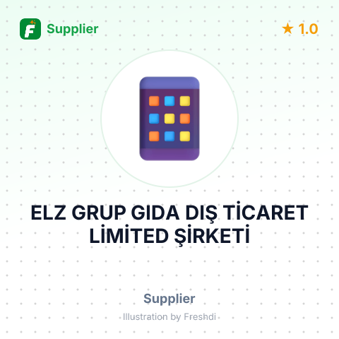 ELZ GRUP GIDA DIŞ TİCARET LİMİTED ŞİRKETİ – summary card, no photo uploaded yet