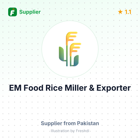 EM Food Rice Miller & Exporter  – summary card, no photo uploaded yet