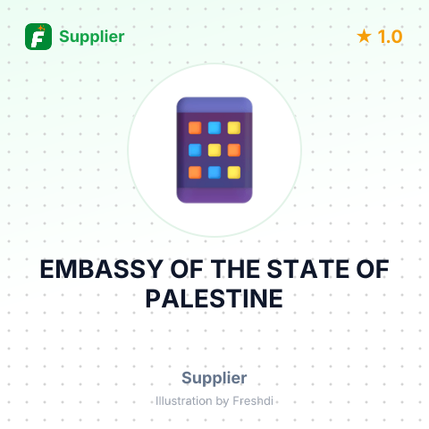 EMBASSY OF THE STATE OF PALESTINE – summary card, no photo uploaded yet
