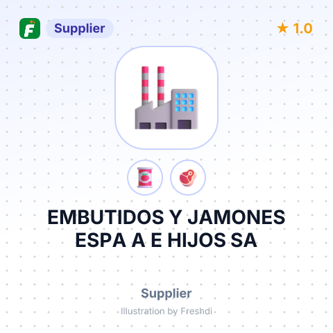 EMBUTIDOS Y JAMONES ESPA A E HIJOS SA – summary card, no photo uploaded yet