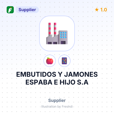 EMBUTIDOS Y JAMONES ESPABA E HIJO S.A – summary card, no photo uploaded yet