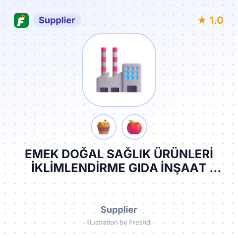 EMEK DOĞAL SAĞLIK ÜRÜNLERİ İKLİMLENDİRME GIDA İNŞAAT SANAYİ VE TİCARET LİMİTED ŞİRKETİ – summary card, no photo uploaded yet