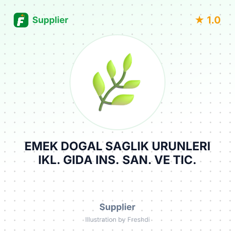 EMEK DOGAL SAGLIK URUNLERI IKL. GIDA INS. SAN. VE TIC. – summary card, no photo uploaded yet
