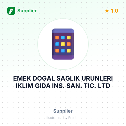 EMEK DOGAL SAGLIK URUNLERI IKLIM GIDA INS. SAN. TIC. LTD – summary card, no photo uploaded yet