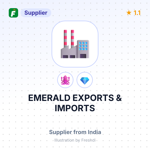 EMERALD EXPORTS & IMPORTS – summary card, no photo uploaded yet