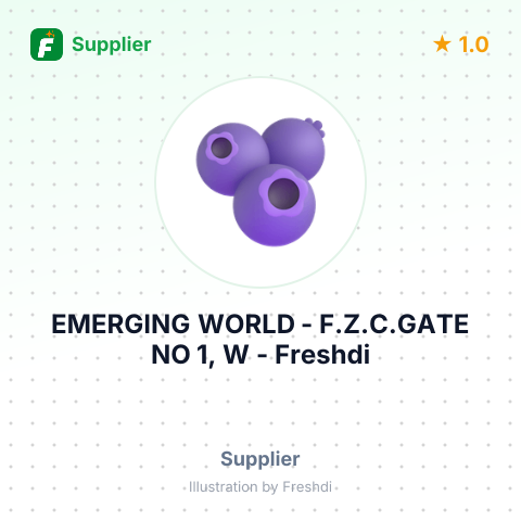 EMERGING WORLD - F.Z.C.GATE NO 1, W – summary card, no photo uploaded yet