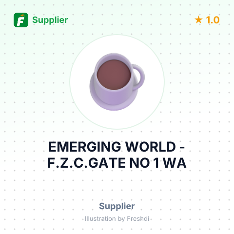 EMERGING WORLD - F.Z.C.GATE NO 1 WA – summary card, no photo uploaded yet