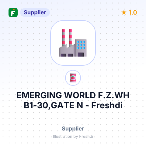 EMERGING WORLD F.Z.WH B1-30,GATE N – summary card, no photo uploaded yet