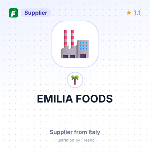 EMILIA FOODS – summary card, no photo uploaded yet