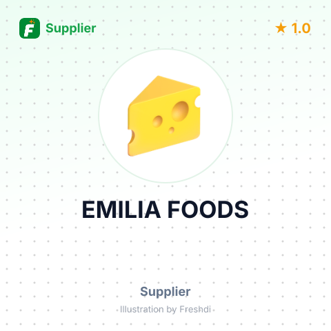 EMILIA FOODS – summary card, no photo uploaded yet
