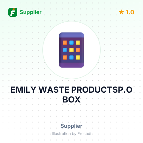 EMILY WASTE PRODUCTSP.O BOX – summary card, no photo uploaded yet