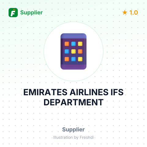 EMIRATES AIRLINES IFS DEPARTMENT – summary card, no photo uploaded yet