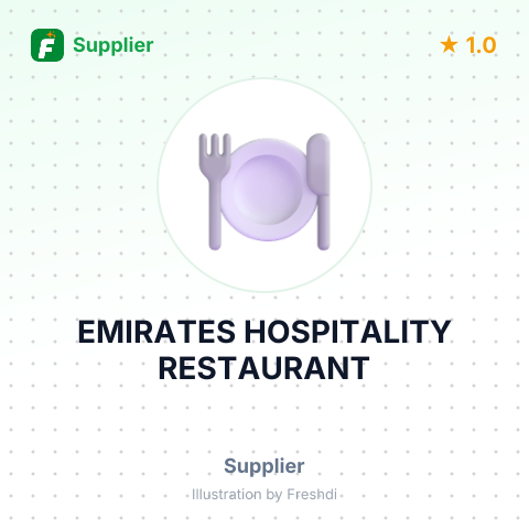 EMIRATES HOSPITALITY RESTAURANT – summary card, no photo uploaded yet
