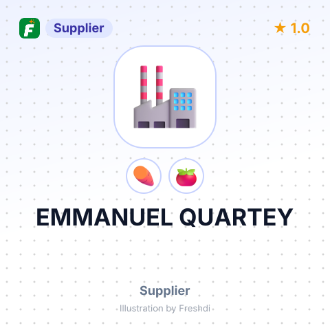 EMMANUEL QUARTEY – summary card, no photo uploaded yet