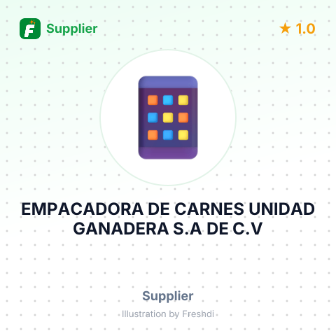 EMPACADORA DE CARNES UNIDAD GANADERA S.A DE C.V – summary card, no photo uploaded yet