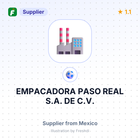 EMPACADORA PASO REAL S.A. DE C.V. – summary card, no photo uploaded yet