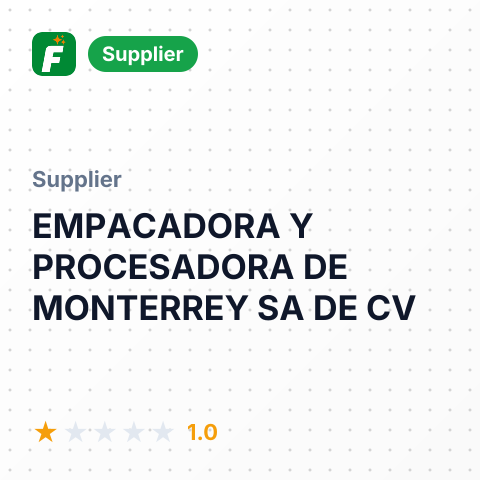 EMPACADORA Y PROCESADORA DE MONTERREY SA DE CV – summary card, no photo uploaded yet