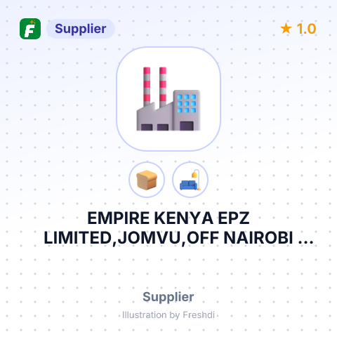 EMPIRE KENYA EPZ LIMITED,JOMVU,OFF NAIROBI HIGHWAY NEXT TO BLUE JAY LOGISTICS LTD – summary card, no photo uploaded yet