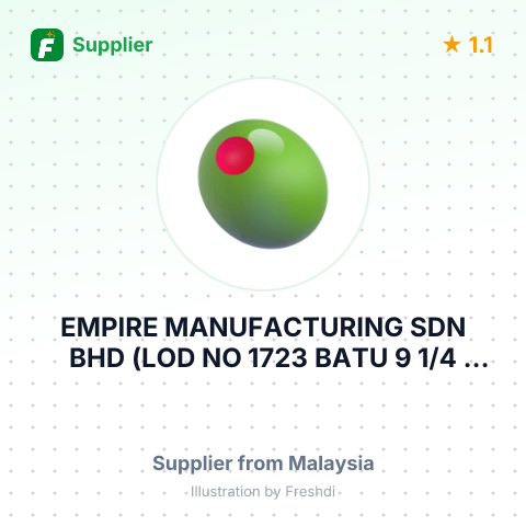 EMPIRE MANUFACTURING SDN BHD (LOD NO 1723 BATU 9 1/4 JALAN KAPAR, – summary card, no photo uploaded yet