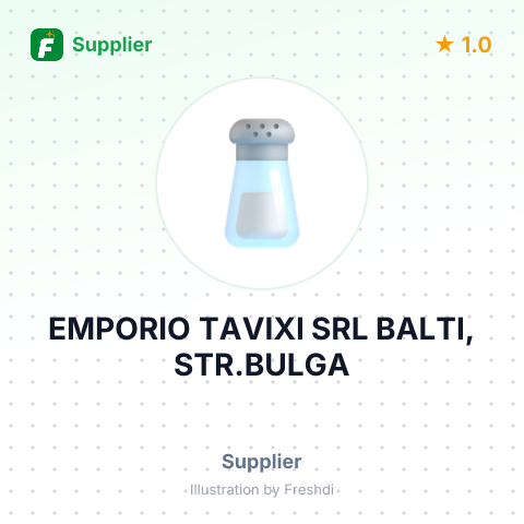 EMPORIO TAVIXI SRL BALTI, STR.BULGA – summary card, no photo uploaded yet