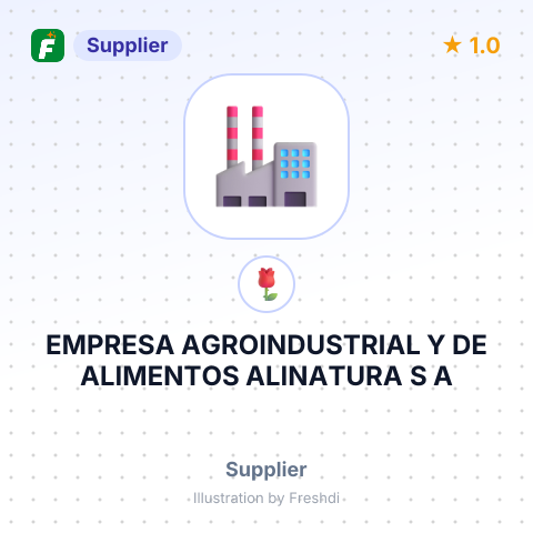 EMPRESA AGROINDUSTRIAL Y DE ALIMENTOS ALINATURA S A – summary card, no photo uploaded yet