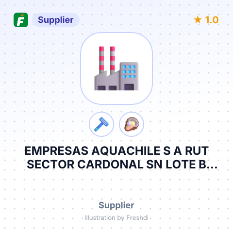 EMPRESAS AQUACHILE S A RUT SECTOR CARDONAL SN LOTE B BARRIO INDUSTRIAL – summary card, no photo uploaded yet
