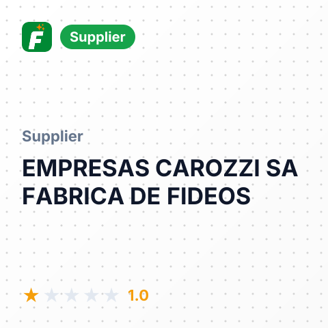 EMPRESAS CAROZZI SA FABRICA DE FIDEOS – summary card, no photo uploaded yet