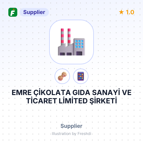 EMRE ÇİKOLATA GIDA SANAYİ VE TİCARET LİMİTED ŞİRKETİ – summary card, no photo uploaded yet
