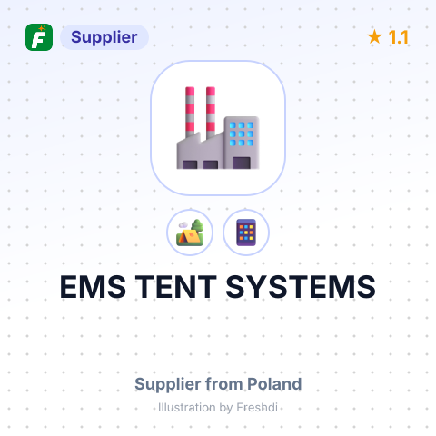 EMS TENT SYSTEMS – summary card, no photo uploaded yet