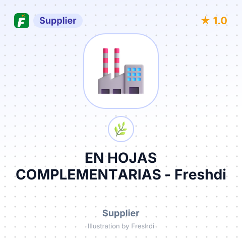 EN HOJAS COMPLEMENTARIAS – summary card, no photo uploaded yet