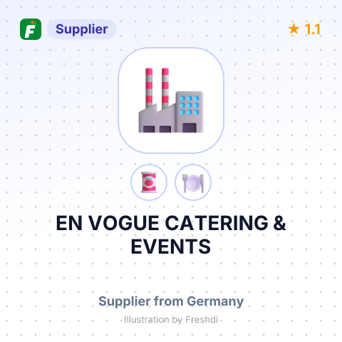 EN VOGUE CATERING & EVENTS – summary card, no photo uploaded yet