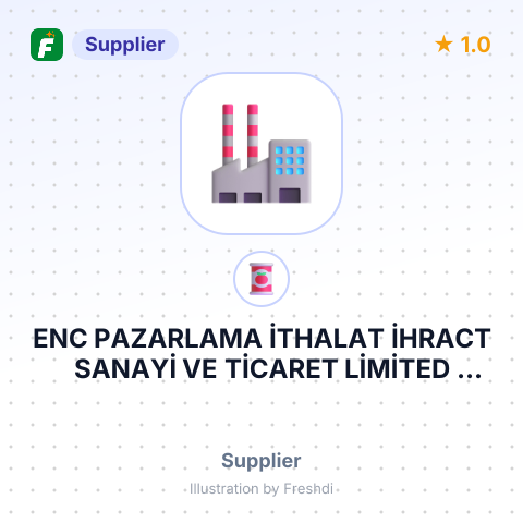 ENC PAZARLAMA İTHALAT İHRACT SANAYİ VE TİCARET LİMİTED ŞİRKETİ – summary card, no photo uploaded yet
