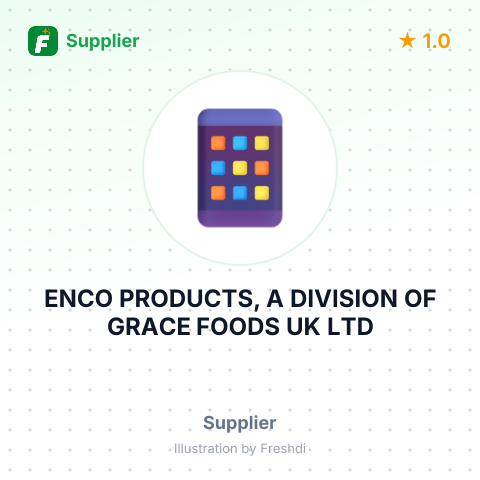 ENCO PRODUCTS, A DIVISION OF GRACE FOODS UK LTD – summary card, no photo uploaded yet