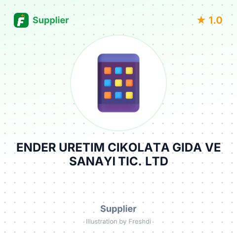 ENDER URETIM CIKOLATA GIDA VE SANAYI TIC. LTD – summary card, no photo uploaded yet