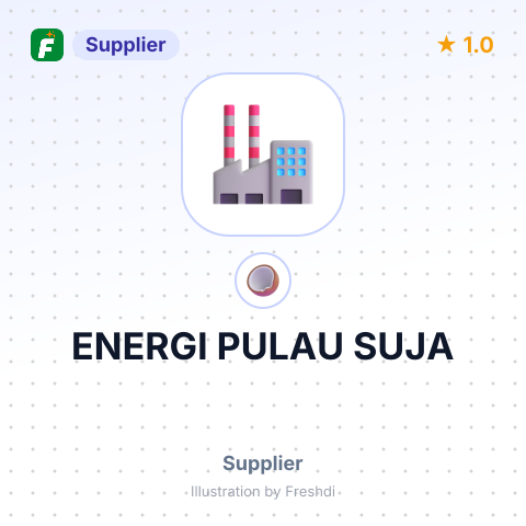 ENERGI PULAU SUJA – summary card, no photo uploaded yet