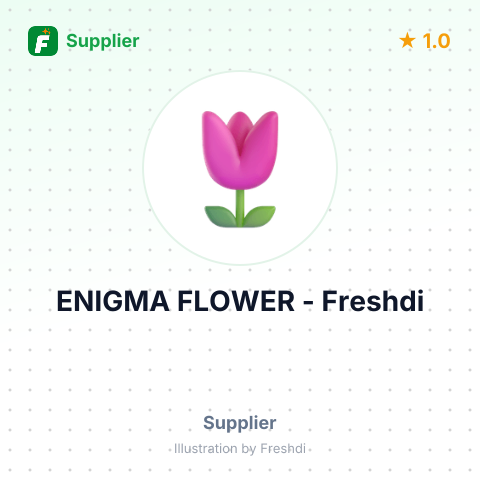 ENIGMA FLOWER – summary card, no photo uploaded yet