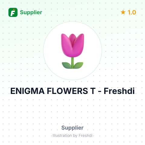 ENIGMA FLOWERS T – summary card, no photo uploaded yet