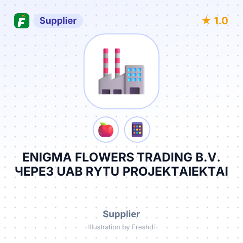 ENIGMA FLOWERS TRADING B.V. ЧЕРЕЗ UAB RYTU PROJEKTAIEKTAI – summary card, no photo uploaded yet