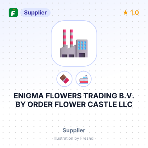 ENIGMA FLOWERS TRADING B.V. BY ORDER FLOWER CASTLE LLC – summary card, no photo uploaded yet